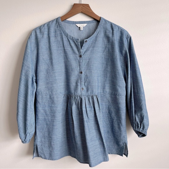 Lucky Brand Tops - Lucky Brand | NWOT Blue Peplum Blouse (M)